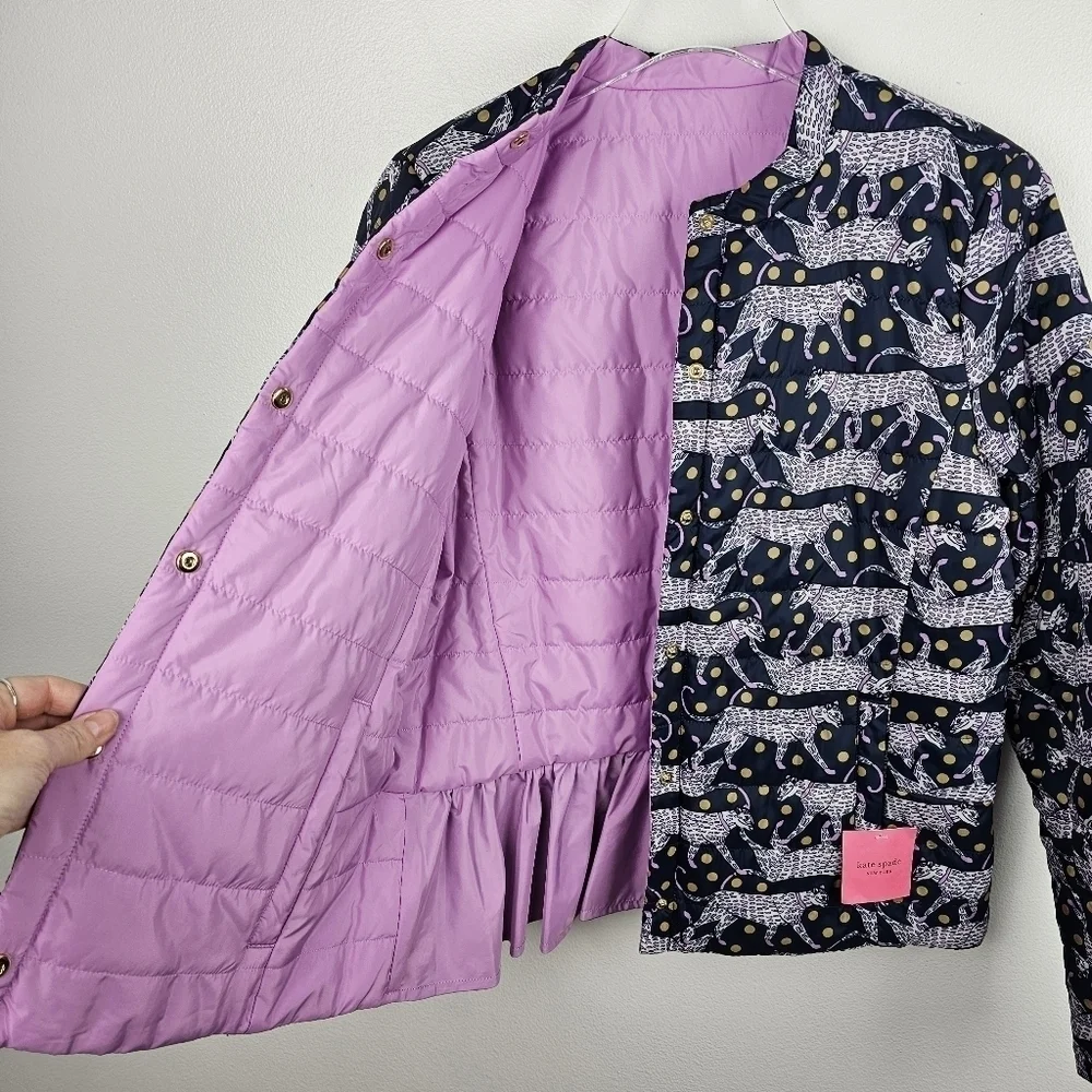 Kate Spade New York Reversible Quilted Jacket NWT, size Medium